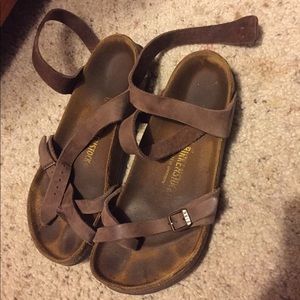 Birkenstock Yara Leather Ankle Strap Sandal